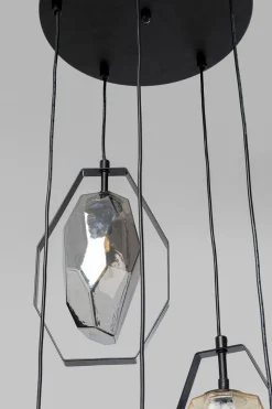 KARE Design Riippuvalaisimet*Diamond Fever Spiral Riippuvalaisin Musta Ø42cm