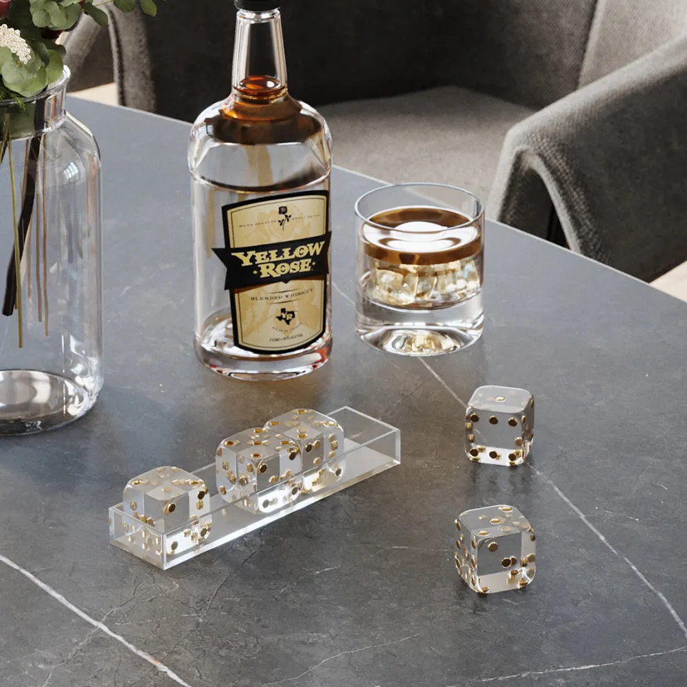 KARE Design Koriste-Esineet*Dice Transparent Koriste-esine 17x4cm