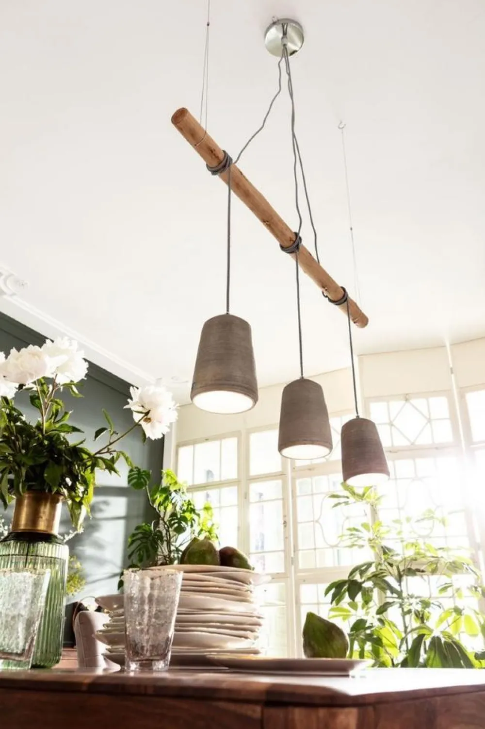 KARE Design Riippuvalaisimet*Dining Concrete Tre Riippuvalaisin 120cm