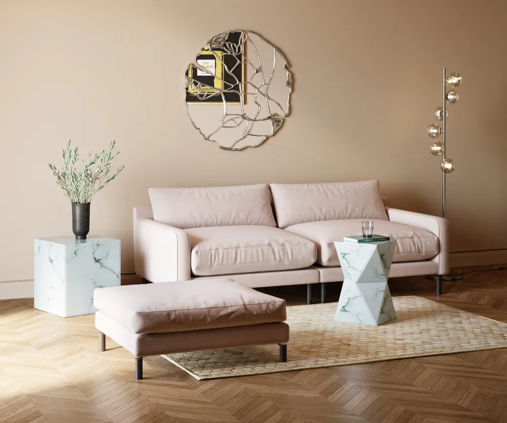 KARE Design Rahit Ja Jakkarat*Discovery Rahi, Kermanvärinen