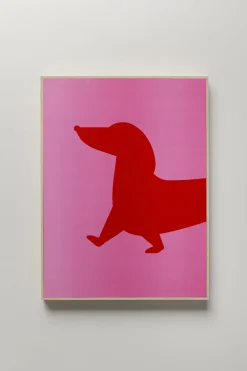 KARE Design Taulut|Olohuone*Dog Frankie Mäyräkoira Taulu (2/Setti)