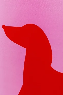 KARE Design Taulut|Olohuone*Dog Frankie Mäyräkoira Taulu (2/Setti)