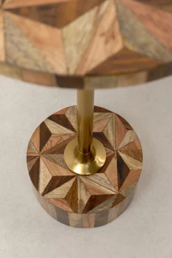 KARE Design Sohvapöydät*Domero Geo Sivupöytä, Ruskea Ø25cm