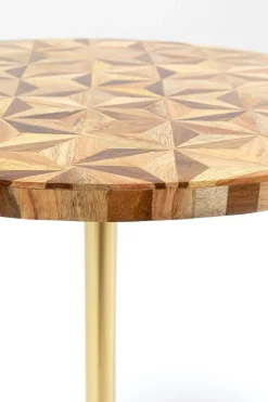 KARE Design Sohvapöydät|Olohuone*Domero Geo Sivupöytä, Ruskea Ø40cm