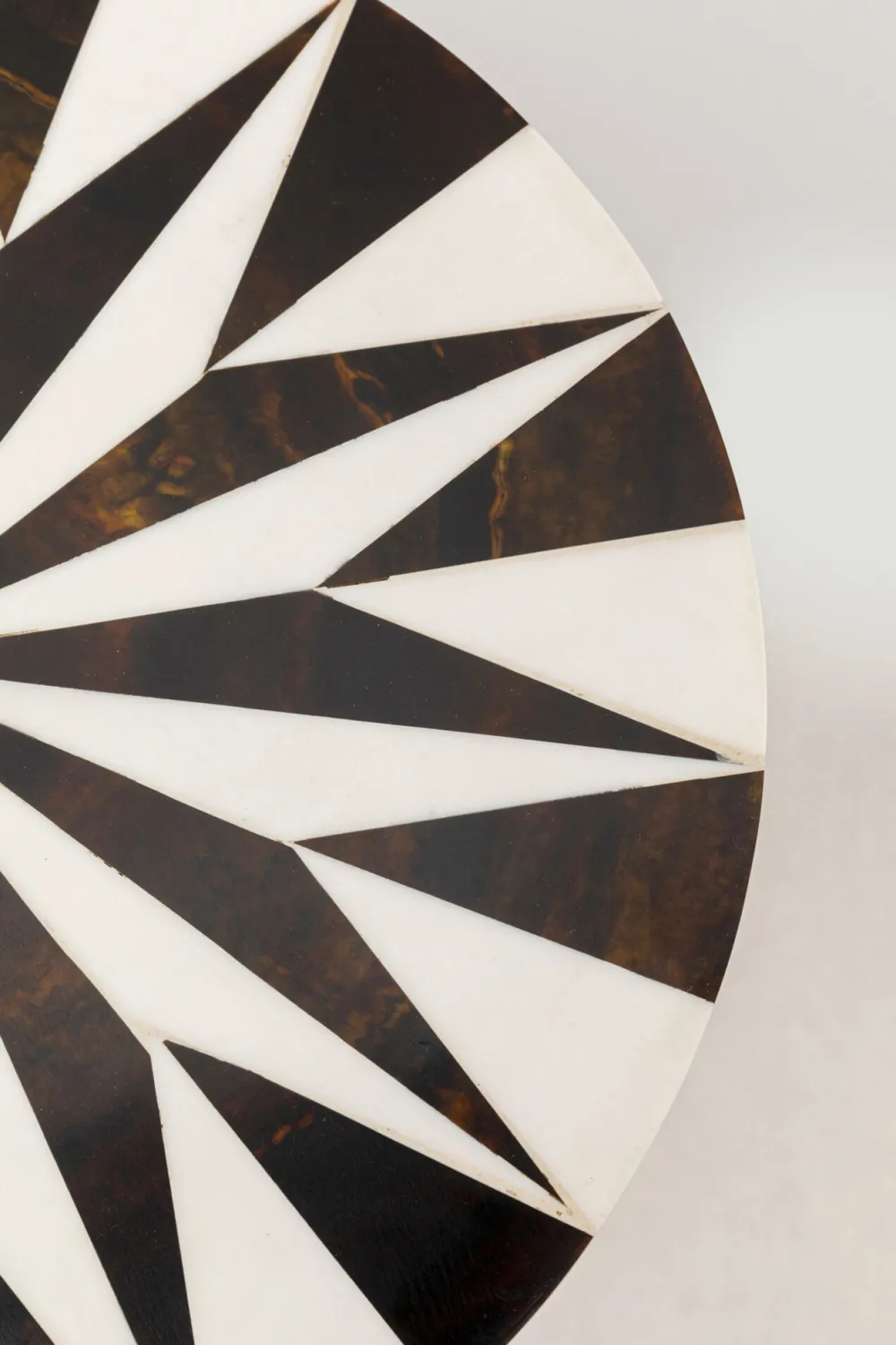 KARE Design Sohvapöydät*Domero Star Sivupöytä - Ruskea, Valkoinen Ø25cm