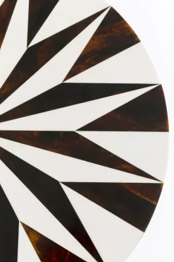 KARE Design Sohvapöydät|Olohuone*Domero Star Sivupöytä, Ruskea-valkoinen Ø40cm