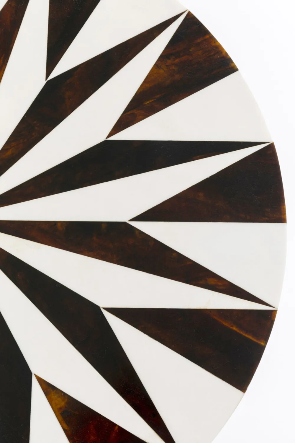 KARE Design Sohvapöydät|Olohuone*Domero Star Sivupöytä, Ruskea-valkoinen Ø40cm