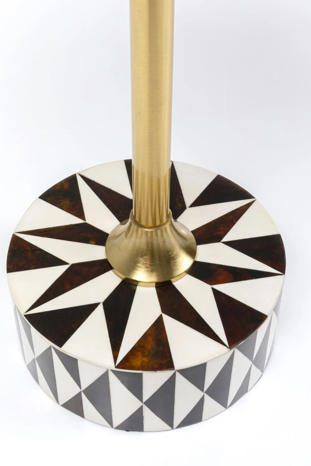 KARE Design Sohvapöydät|Olohuone*Domero Star Sivupöytä, Ruskea-valkoinen Ø40cm