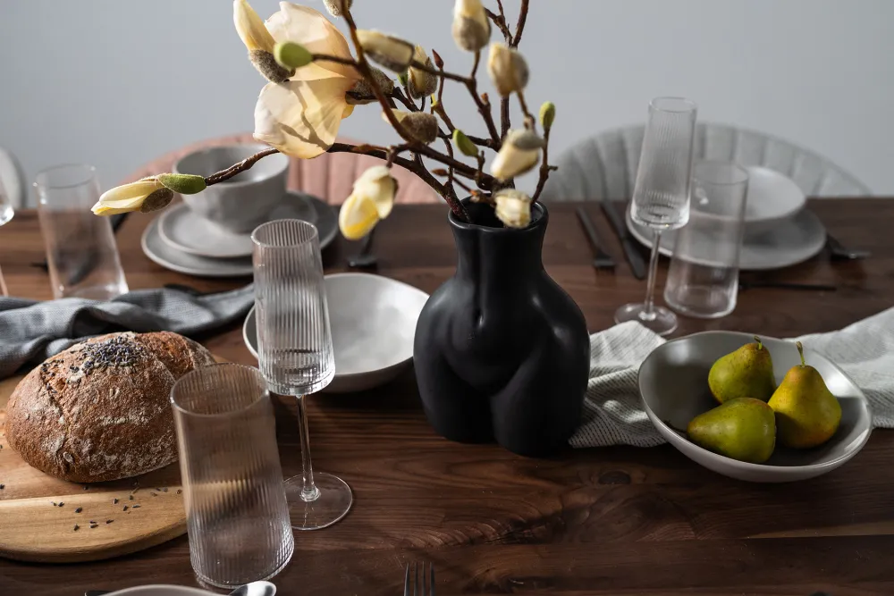 KARE Design Maljakot|Olohuone*Donna Maljakko Musta 22cm