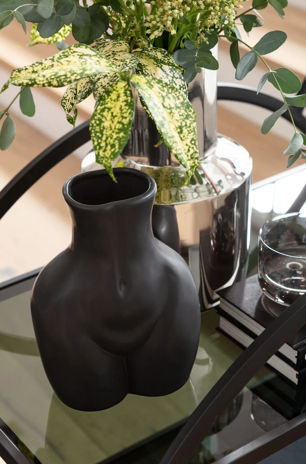 KARE Design Maljakot|Olohuone*Donna Maljakko Musta 22cm