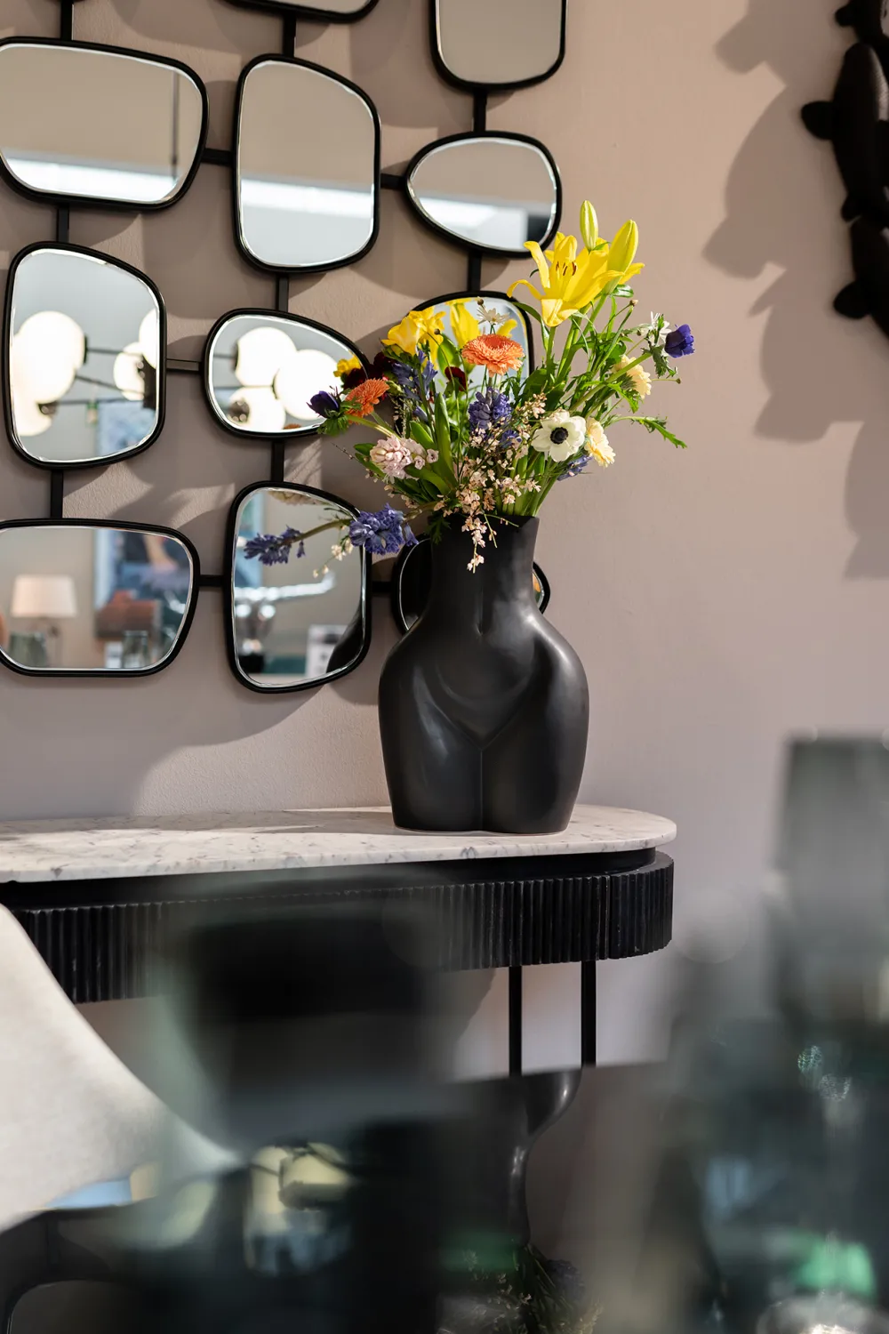 KARE Design Olohuone*Donna Maljakko, Musta 40cm