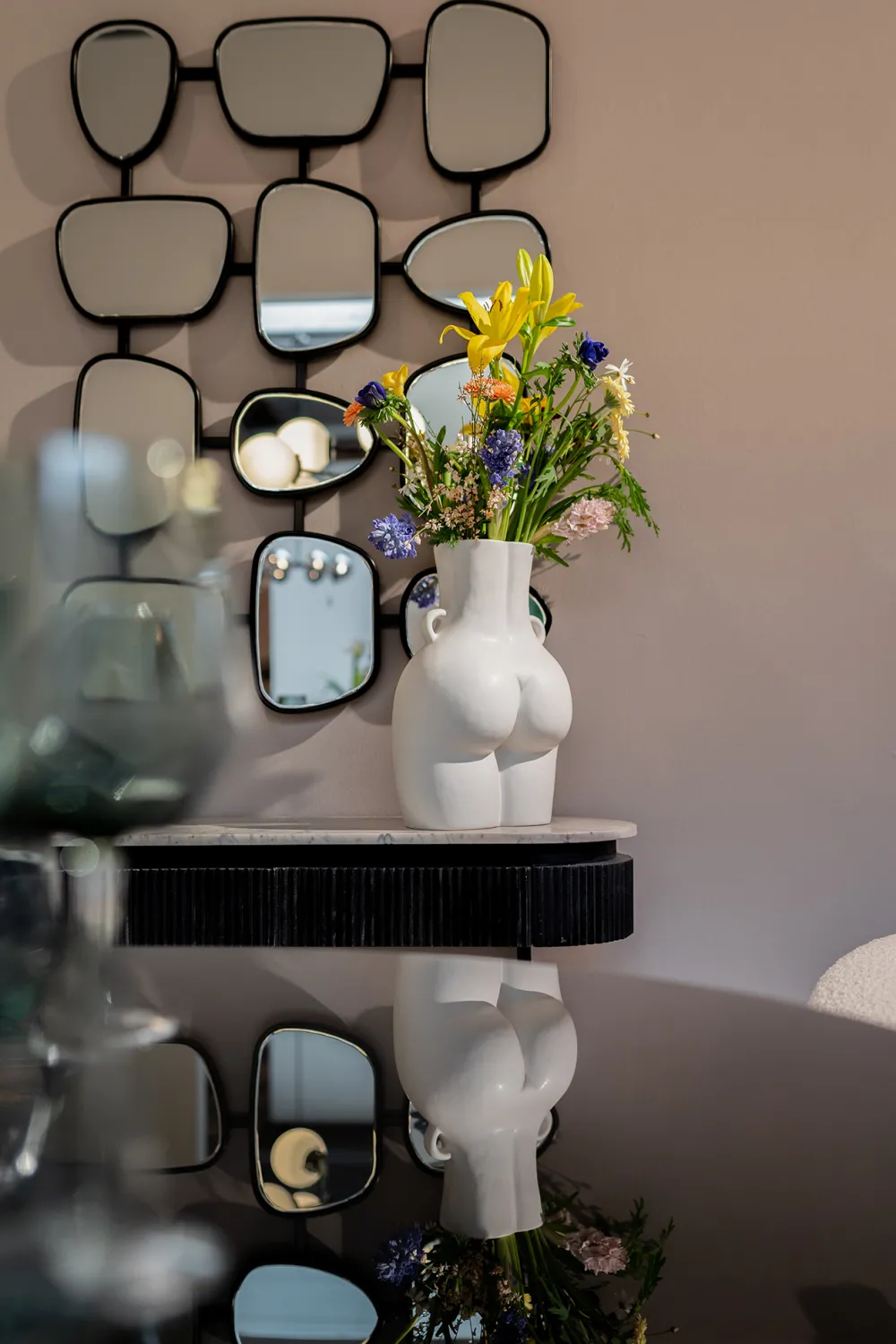 KARE Design Olohuone*Donna Maljakko, Valkoinen 40cm