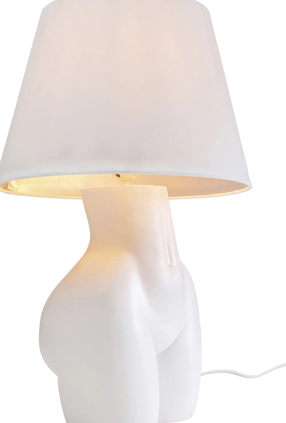 KARE Design Pöytävalaisimet*Donna Pöytävalaisin Valkoinen 48 Cm