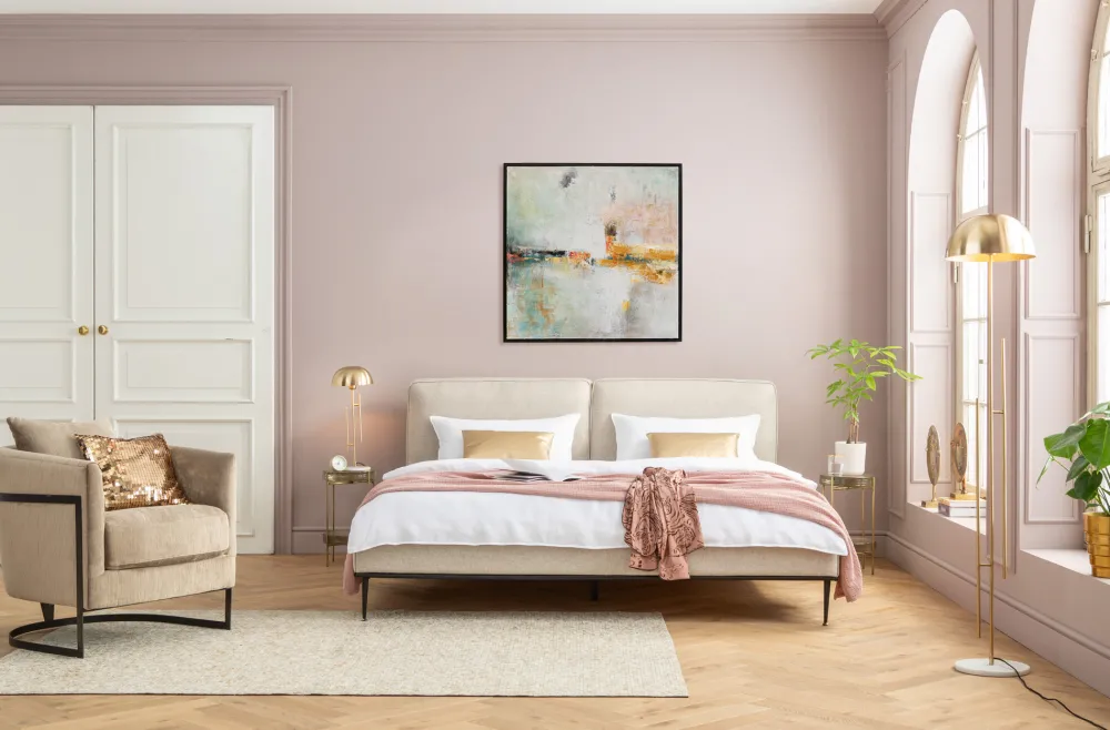 KARE Design Taulut|Olohuone*Dust Gold Kehystetty Taulu 120x120cm