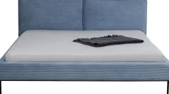 KARE Design Sängyt*East Side Sänky, Vakosamettia, Sininen 180x200cm