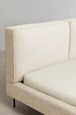 KARE Design Sängyt*East Side Sänky, Vakosamettia, Kermanvärinen 160x200cm