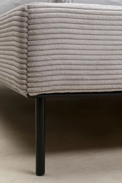 KARE Design Sängyt*East Side Sänky, Vakosamettia, Harmaa 160x200cm