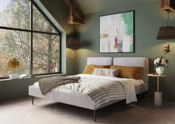 KARE Design Sängyt*East Side Sänky, Vakosamettia, Harmaa 160x200cm