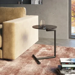 KARE Design Sohvapöydät|Olohuone*Easy Living Sivupöytä, Musta Ø46cm