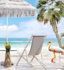 KARE Design Nojatuolit*Easy Summer Kansituoli, Aurinkotuoli, Harmaa