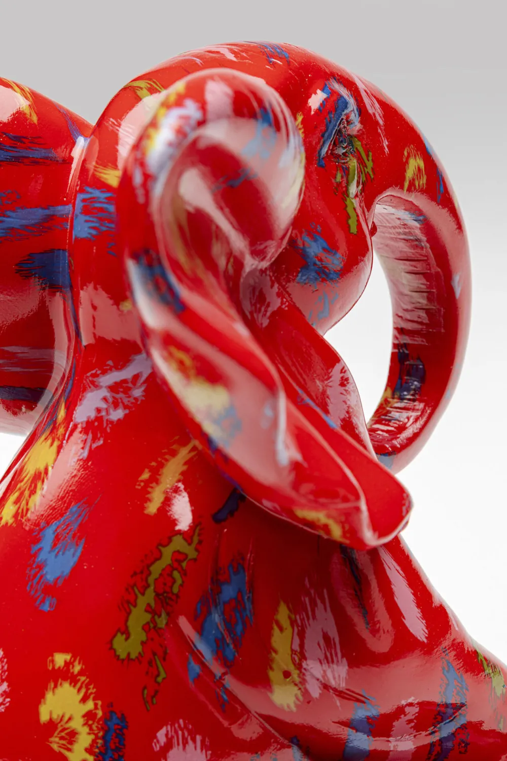 KARE Design Koriste-Esineet*Elephant Dots Elefantti Koriste-esine Punainen 18cm