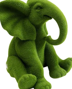 KARE Design Koriste-Esineet*Elephant Flock Elefantti Koriste-esine Vihreä 18cm