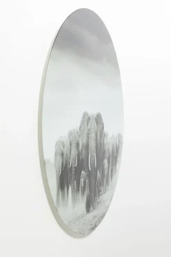 KARE Design Taulut*Elephant Walk - Elefantit, Pyöreä Lasitaulu Ø120cm