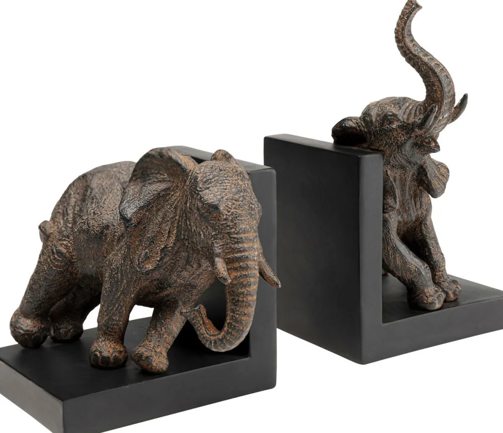 KARE Design Kirjatuet*Elephants Elefantti Kirjatuet 42cm (2/Setti)