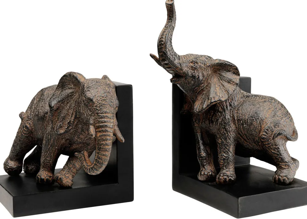 KARE Design Kirjatuet*Elephants Elefantti Kirjatuet 42cm (2/Setti)