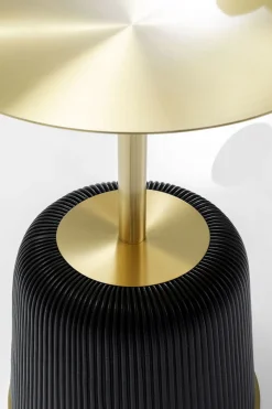 KARE Design Sohvapöydät*Endless Vegas Sivupöytä, Kulta, Musta Ø40cm