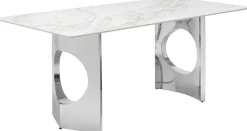 KARE Design Pöydät*Eternity Oho Pöytä, Kromi, Keraaminen Pöytälevy 180x90cm