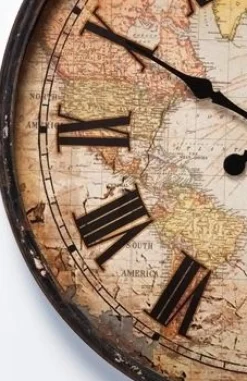 KARE Design Kellot*European Map Seinäkello 96cm