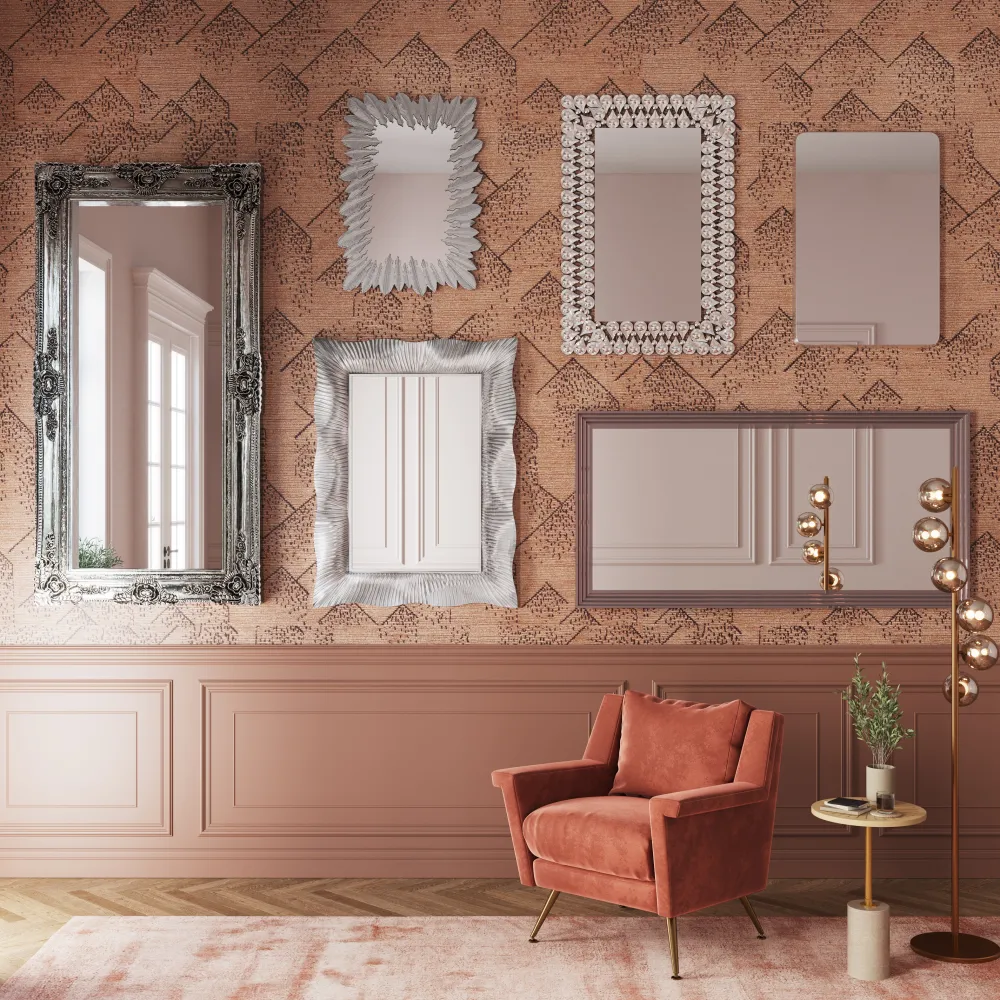 KARE Design Peilit*Eve Silver Peili, Hopea 180x90cm