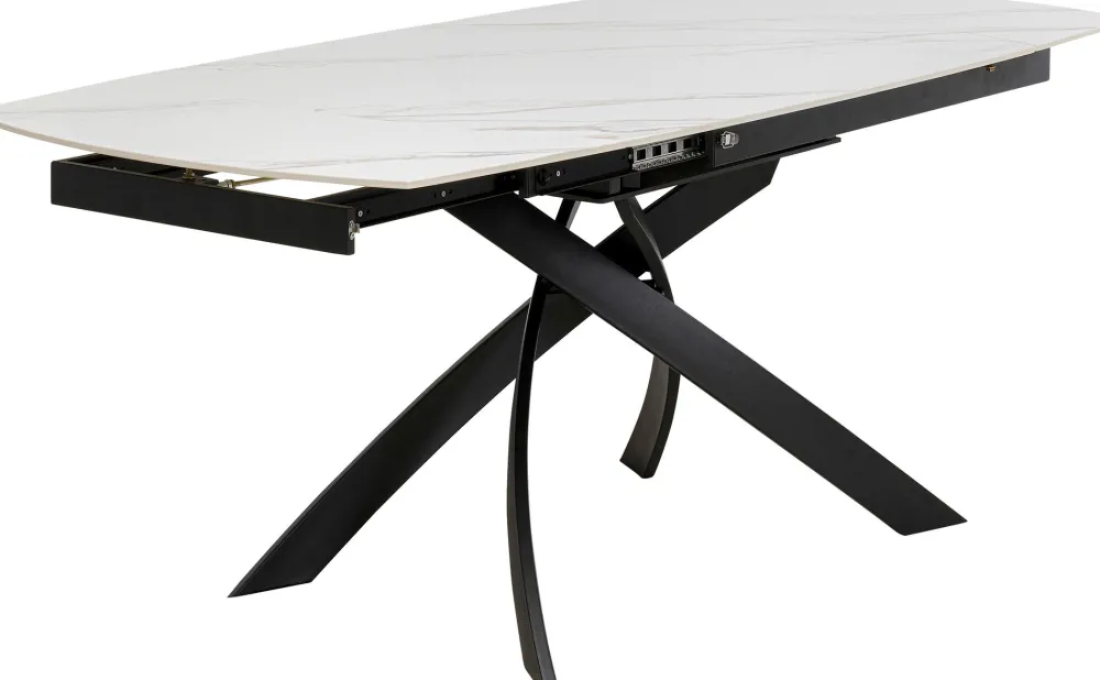KARE Design Pöydät*Extension Table Twist Onyx 120(30+30)x90cm