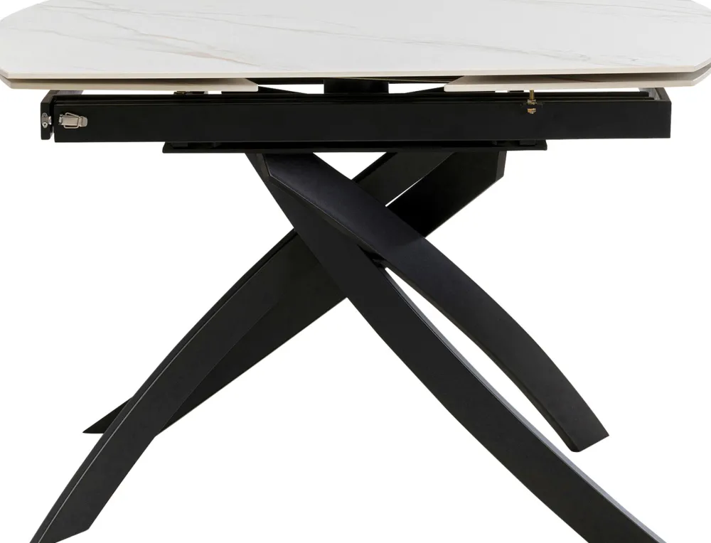 KARE Design Pöydät*Extension Table Twist Onyx 120(30+30)x90cm