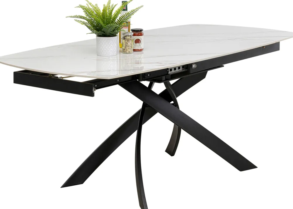 KARE Design Pöydät*Extension Table Twist Onyx 120(30+30)x90cm