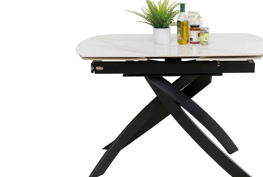 KARE Design Pöydät*Extension Table Twist Onyx 120(30+30)x90cm