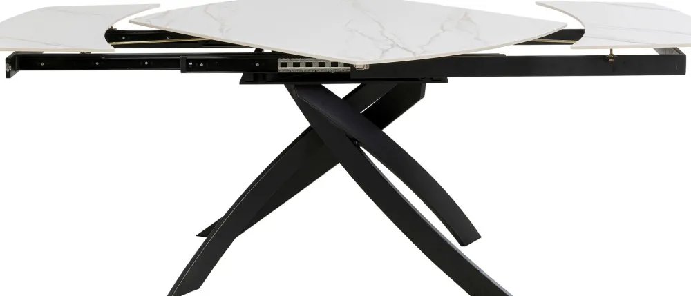 KARE Design Pöydät*Extension Table Twist Onyx 120(30+30)x90cm