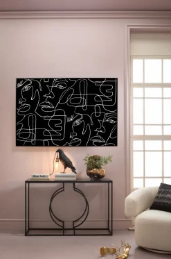 KARE Design Taulut*Faccia Arte Drawing Kasot Kehystetty Taulu Musta 150x100cm