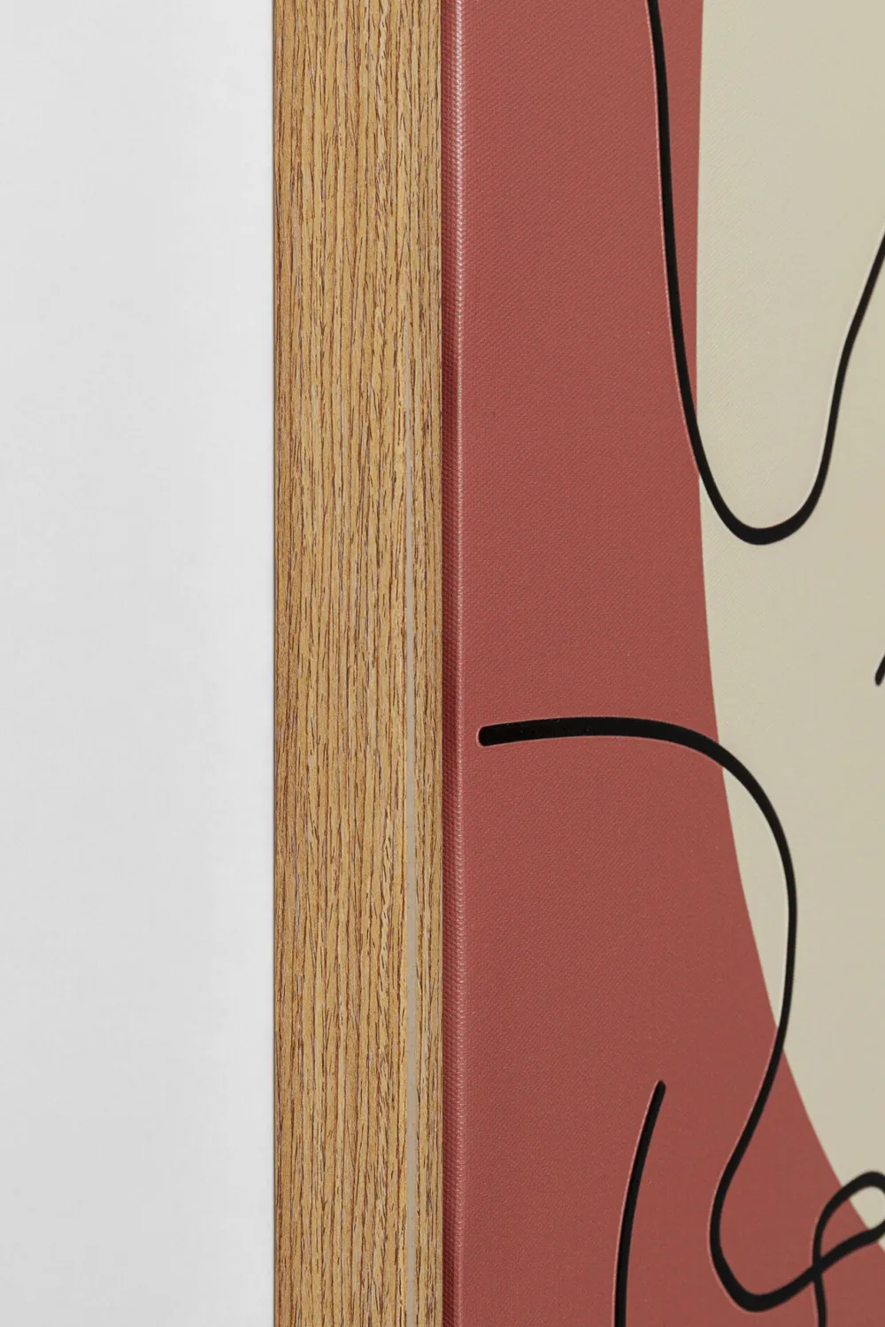 KARE Design Taulut*Faccia Arte Tri Colore Kasvot Kehystetty Taulu 90x120cm