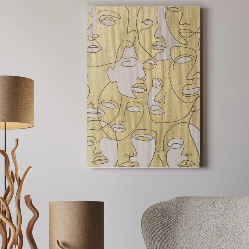 KARE Design Taulut|Olohuone*Faces Canvastaulu 70x100cm