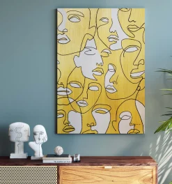 KARE Design Taulut|Olohuone*Faces Canvastaulu 70x100cm