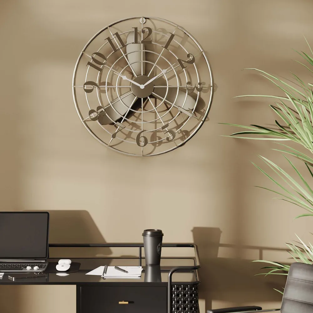 KARE Design Kellot*Fan Blade Seinäkello Ø61cm