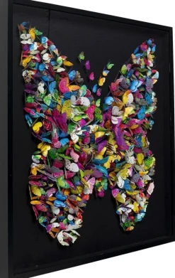 KARE Design Taulut*Farfalla Perhonen Seinäkoriste, Taulu 120x120cm