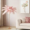 KARE Design Lattiavalaisimet*Feather Palm Lattiavalaisin Pinkki 165cm