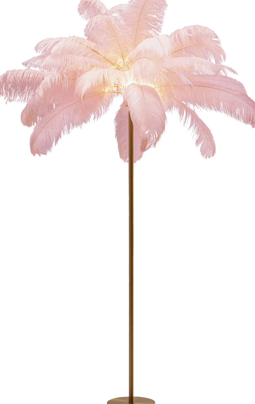 KARE Design Lattiavalaisimet*Feather Palm Lattiavalaisin Pinkki 165cm