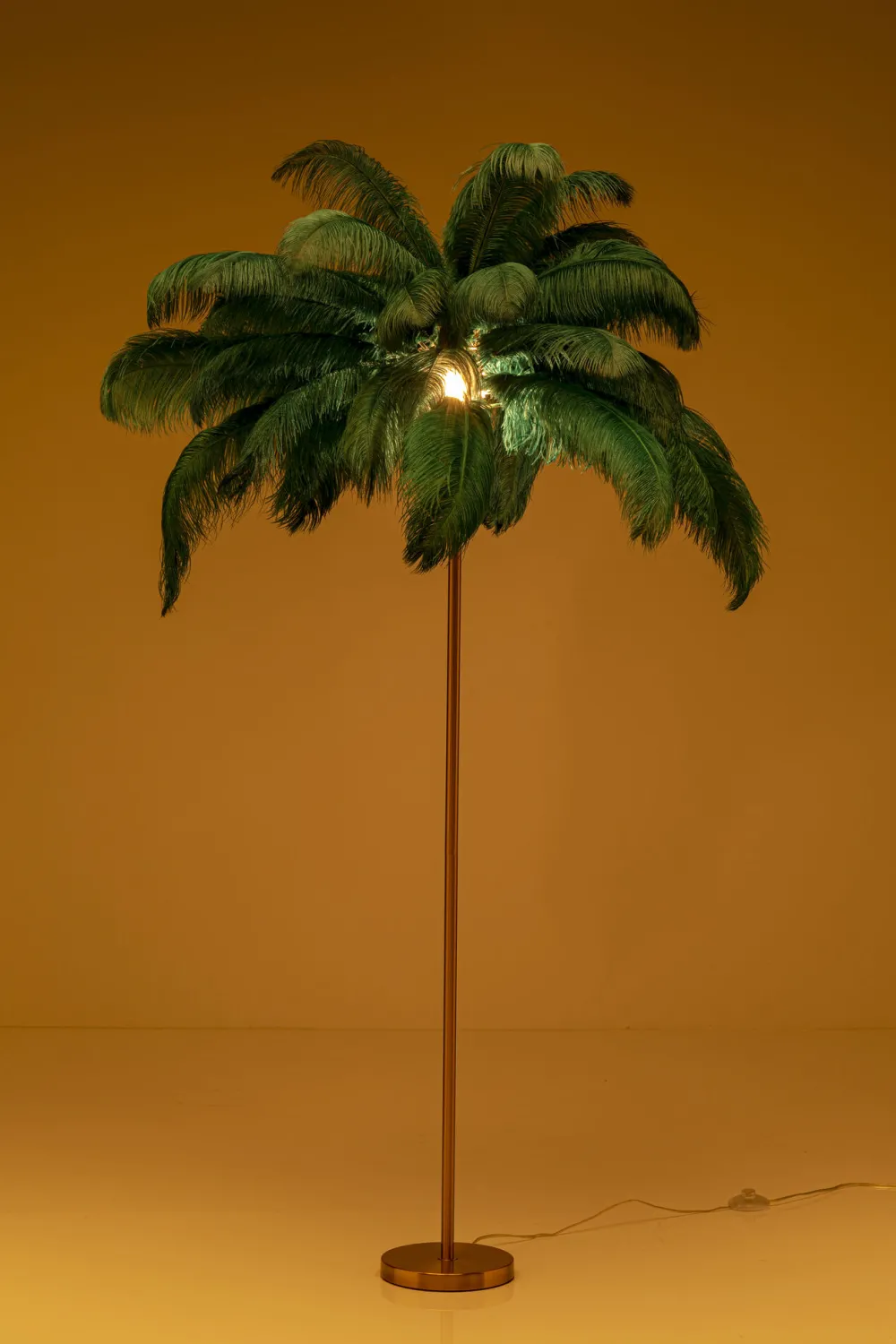 KARE Design Lattiavalaisimet*Feather Palm Lattiavalaisin Vihreä 165cm