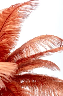 KARE Design Pöytävalaisimet*Feather Palm Pöytävalaisin, Ruosteenpunainen 60cm