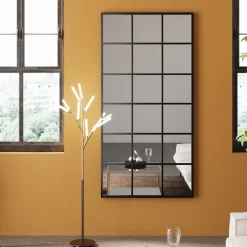 KARE Design Peilit*Finestra Seinäpeili, Metallia, Musta 90x180cm