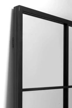 KARE Design Peilit*Finestra Seinäpeili, Metallia, Musta 90x180cm